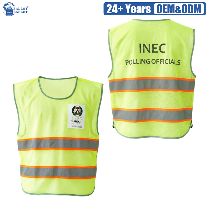 Fluorescent Mesh Staff Vest 2