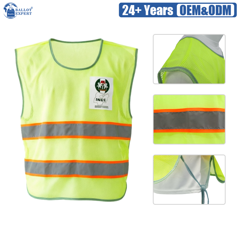 Fluorescent Mesh Staff Vest 3