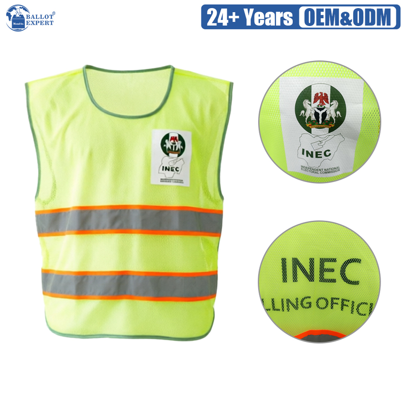 Fluorescent Mesh Staff Vest 4