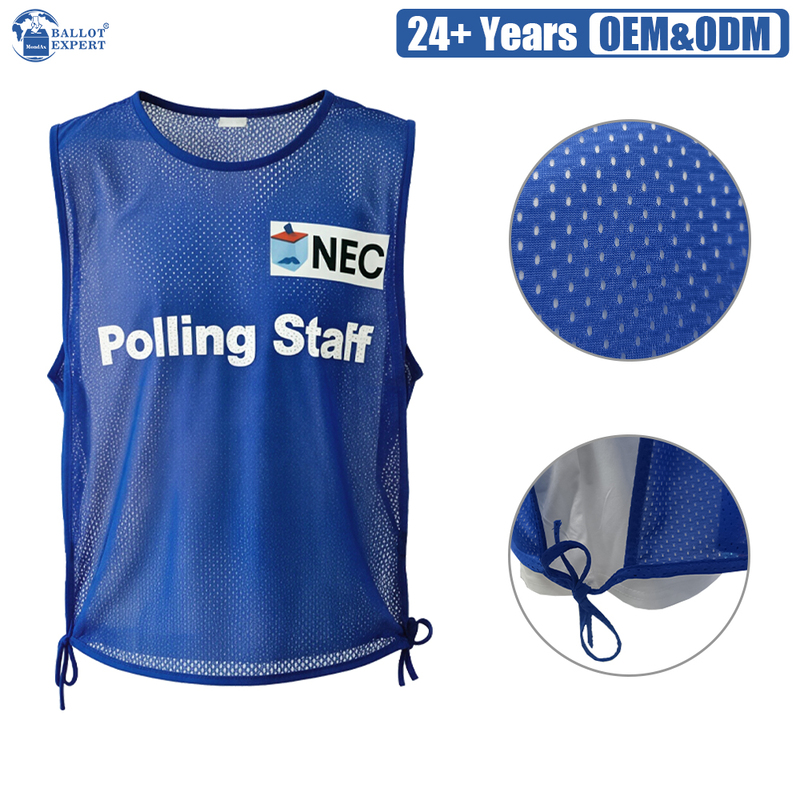 Sport-Style Mesh Polling Staff Vest 4