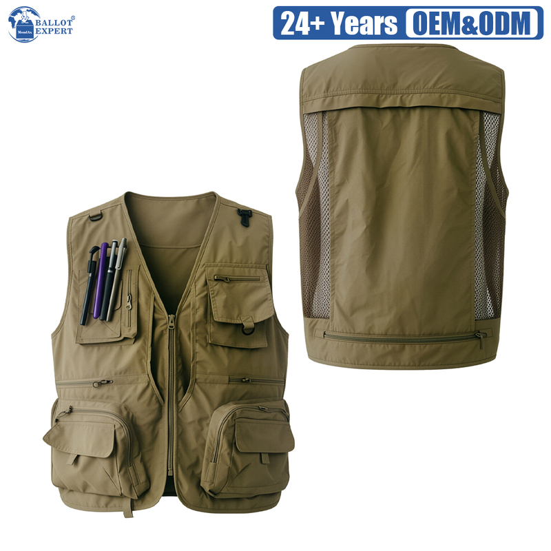 Mesh-Back Cargo Election Staff Vest 2