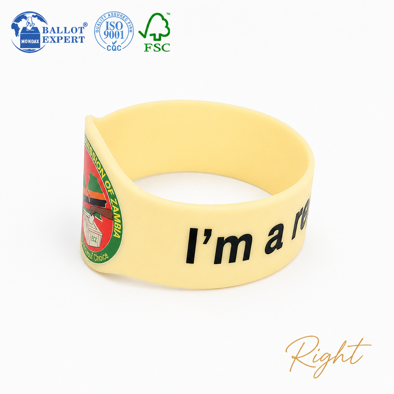 Round-Badge Campaign Wristband 4