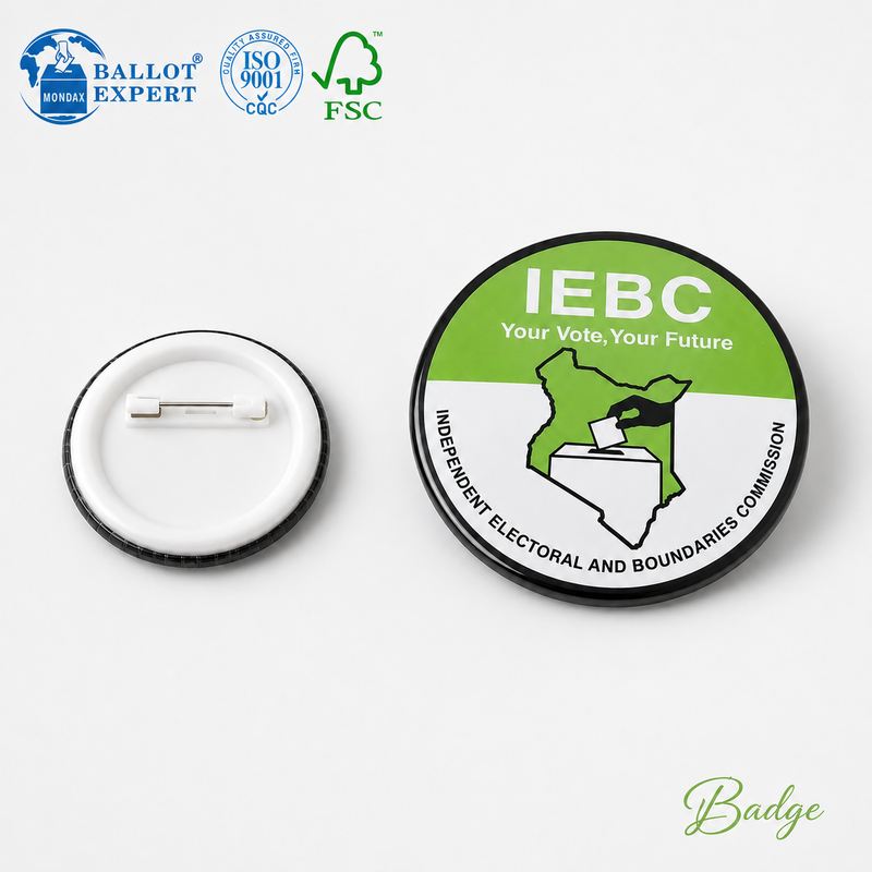 Election Identity Pin Badge 3