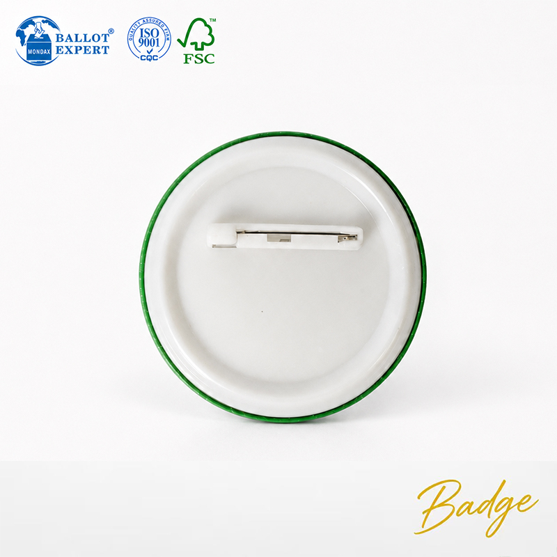 Campaign Pin Badge with Photo Design 4